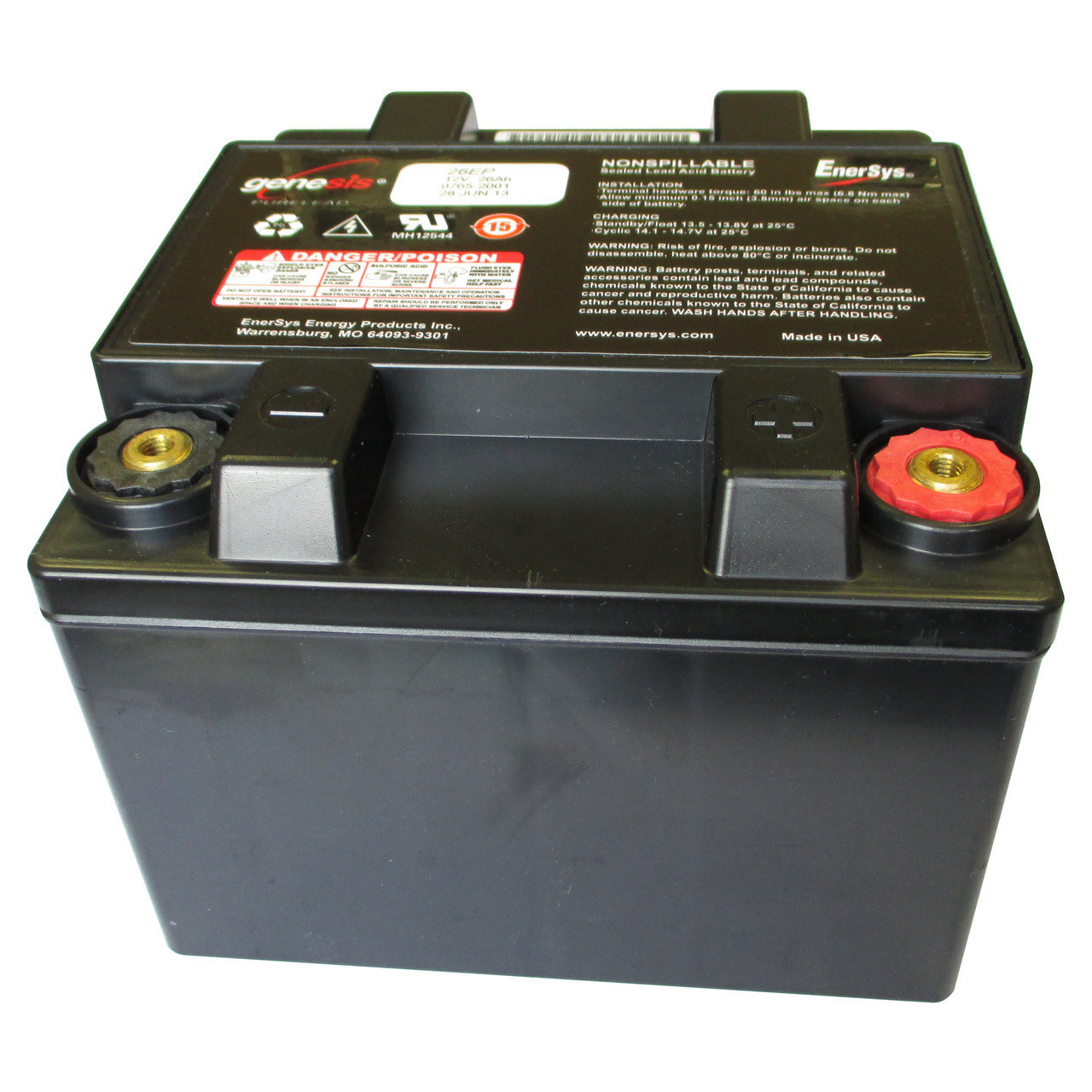 Enersys G12V26AH10EPX 0765-2003 G26EPX 12V 26Ah Battery