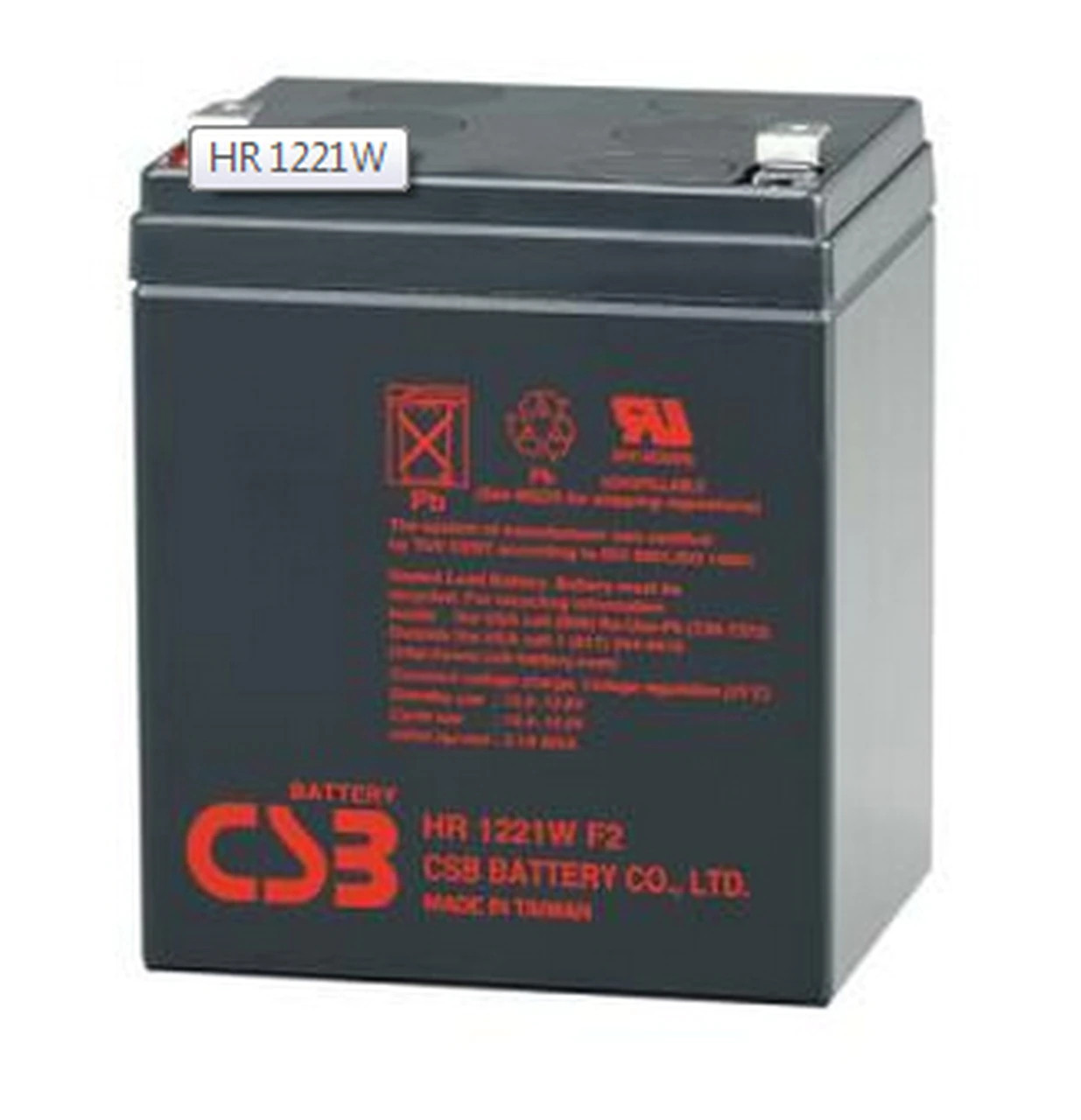 CSB HR1221W 12V 5.1Ah 21W Battery