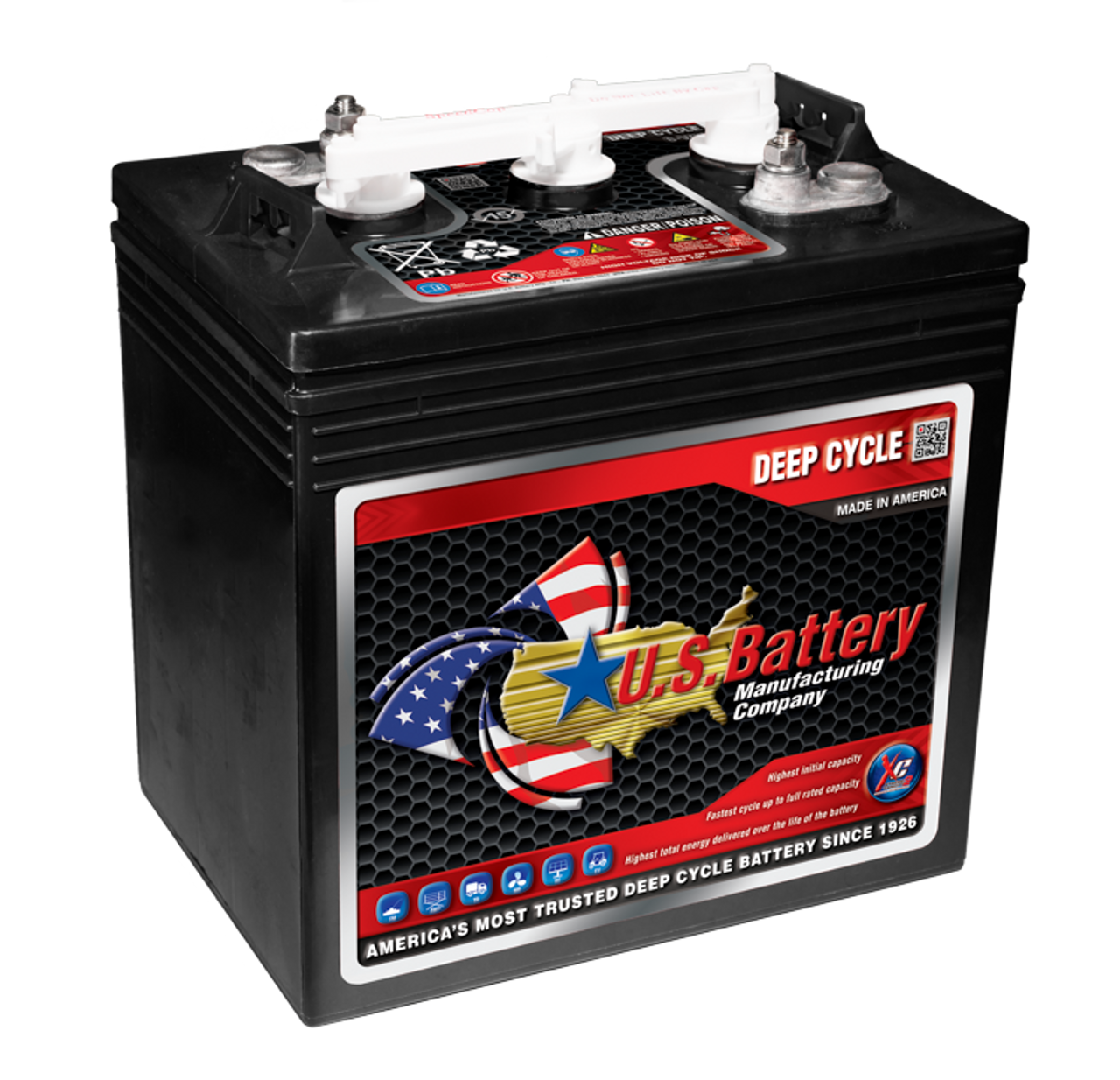 US1800XC2 Group GC2 US Battery 6V Deep Cycle Golf Cart Battery