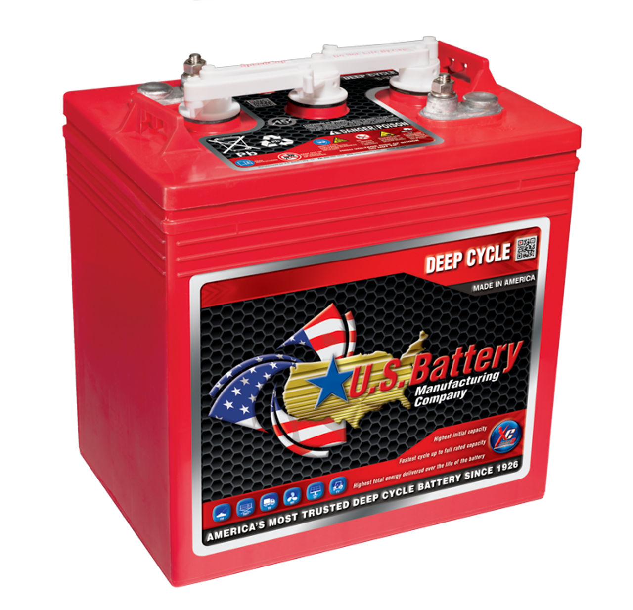 U.S Battery US145XC2 Group GC2 6 Volt Golf Cart Battery