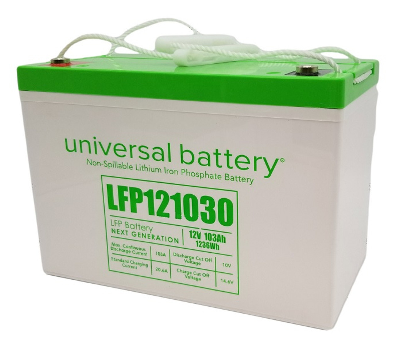 Group 27 Case LFP121030 Lithium LifePo4 Universal Battery