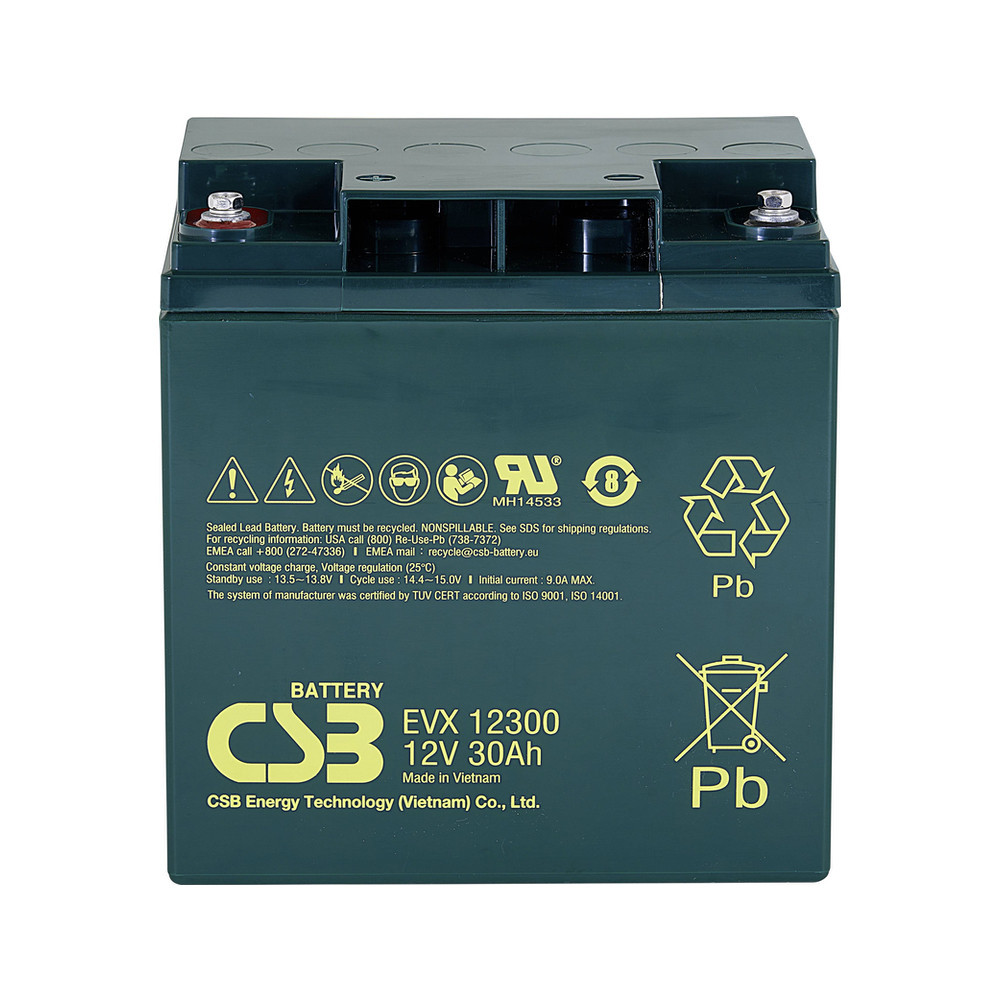 CSB EVX12300 12V 30Ah AGM Deep Cycle Battery