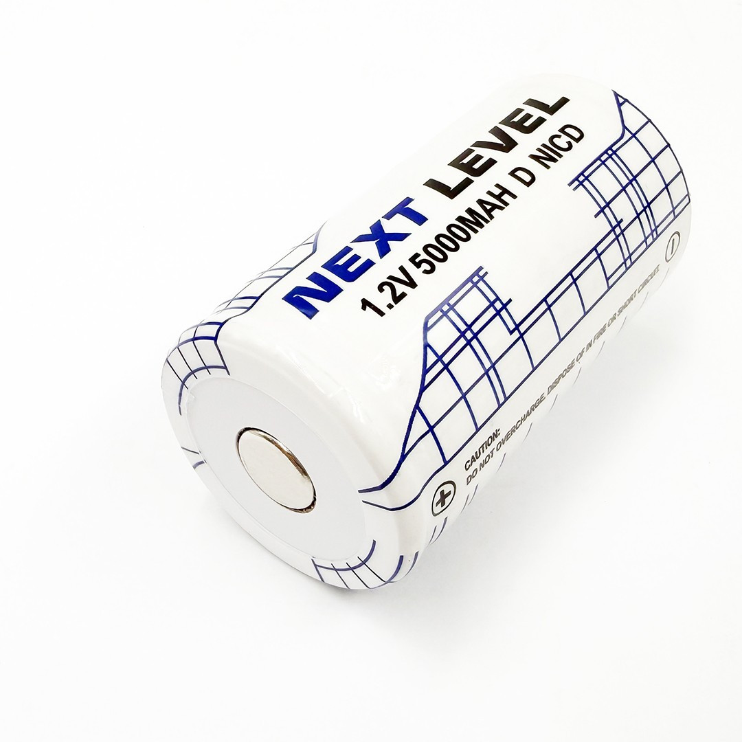 Next Level 1.2V 5000mAh D Size NiCd Rechargeable Battery