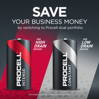 Duracell Procell Constant Versus Duracell Procell Intense Battery Duracell Procell Constant Versus Duracell Procell Intense Battery