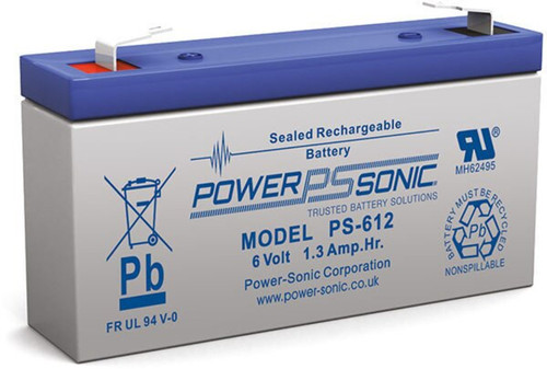 PowerSonic PS-612 6V 1.4Ah Battery