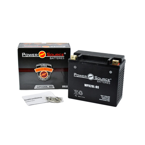 Power-Source WPX20L-BS YTX20L-BS AGM Battery