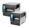 Zebra ZT411 RFID Printer side profile showing metal frame and media loading path