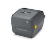 Zebra ZD421 Thermal Transfer Desktop Printer side‑side view with LED status icons and three‑button interface