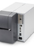 Zebra ZT231 Industrial Barcode Printer back‑side view highlighting connectivity ports including USB, Ethernet, and Serial options