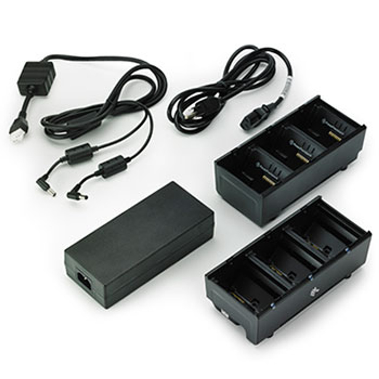 Zebra SAC-MPP-6BCHUS1-01 Dual 3-Slot Battery Chargers connected via Y  Cable;QLn/ZQ5 (US)