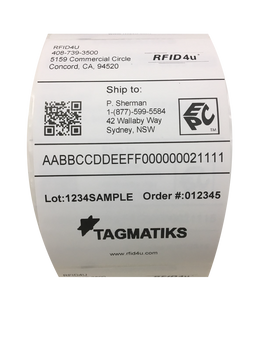 TagMatiks Kickstart 4" x 6" RFID Labels ( TAG-K-LBL-46)