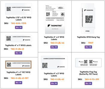 TagMatiks UHF RFID Label / Tag Sample Kit (TAG-LBL-KIT)