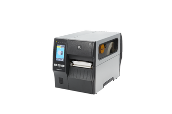 Zebra ZT411 Industrial Barcode Printer close‑up of control panel and 4.3‑inch color display