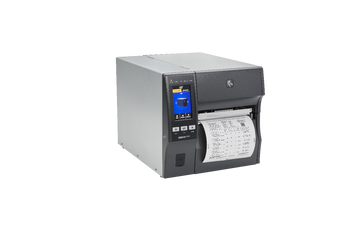 Zebra ZT421 Industrial Barcode Printer printing barcode labels for manufacturing and logistics operations