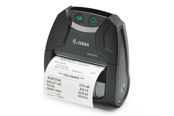 Zebra ZQ320 Plus Advanced Mobile 3-inch Wide Outdoor Printer(Non-RFID) (ZQ32-A0E04T0-00)
