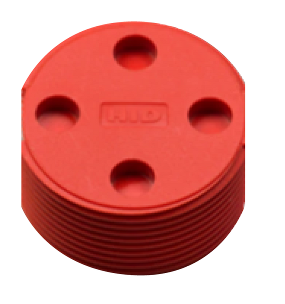 HID Bin Tag LF HDX BDE (EN14803), Red - No Logo RFID Tag (6B7104-102R)