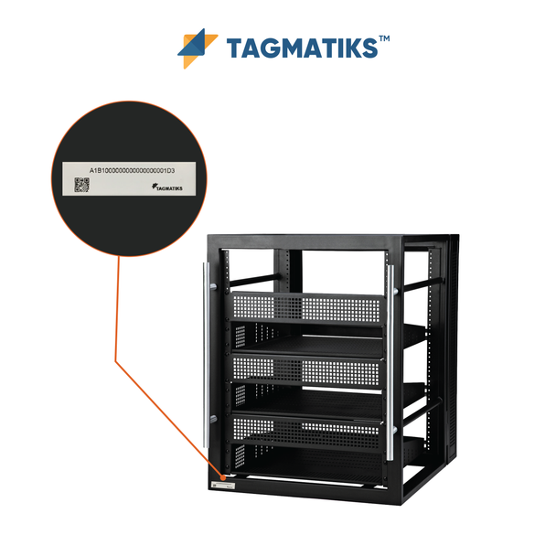 TagMatiks Pre-printed/Pre-encoded On Metal Labels - 2.75” x .71” (TAG-K-LBL-OM2-27571)