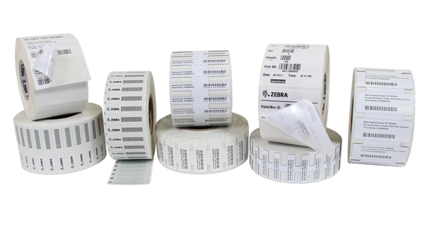 Zebra Z-Perform 1500T 1.75" x .75" General Purpose TT RFID Labels 10037102 (White, 12 Roll) (10037102)