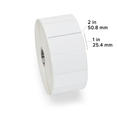 Zebra Z-Perform 2000D 2"x1" Thermal Labels - 6 Rolls