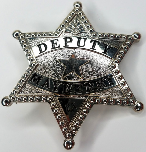The Andy Griffith Show - DEPUTY Barney Fife (Don Knotts) Mayberry Prop Replica Metal Badge