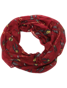 Harry Potter 'Golden Snitch' Print Infinity Scarf
