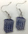Tardis Metal Dangle Earrings