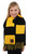 Harry Potter HUFFLEPUFF House Patch Striped Scarf
