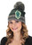 Harry Potter SLYTHERIN House Heathered Pom Beanie Hat
