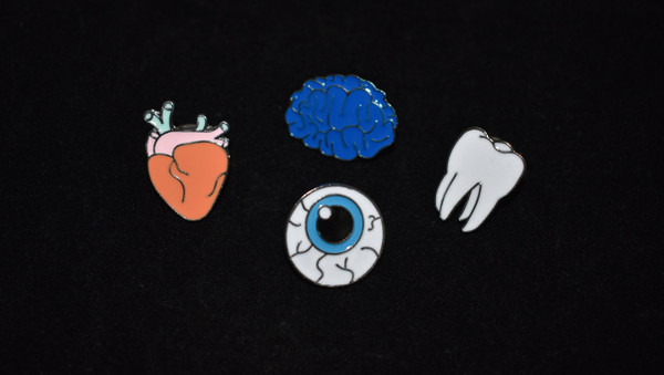Parts of the Anatomy Enamel Pin Set