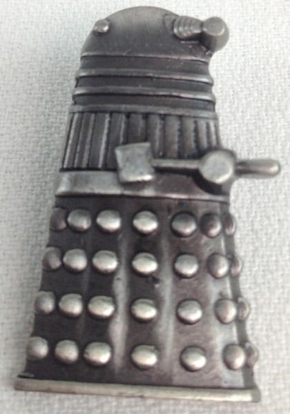 DOCTOR WHO - BBC TV Series DALEK Pewter-Style - Imported Lapel Tie Pin