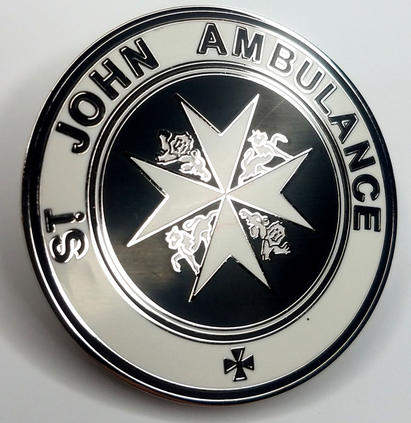 TARDIS St. John Ambulance Sign - Doctor Who TV Series Enamel Lapel Pin - Peter Capaldi