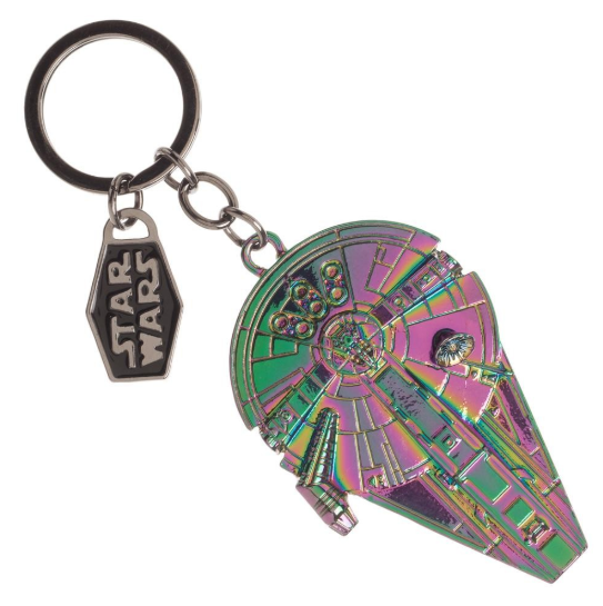 Star Wars Han Solo Millennium Falcon Iridescent Keychain
