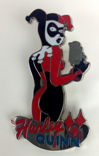 Batman - Joker's Girl HARLEY QUINN Comic Book & TV Animated Series - Enamel Pin