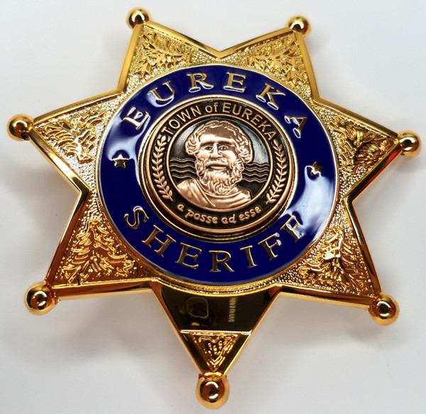 EUREKA TV Series Prop Replica Sheriff Badge Starring Colin Ferguson (Last Few)