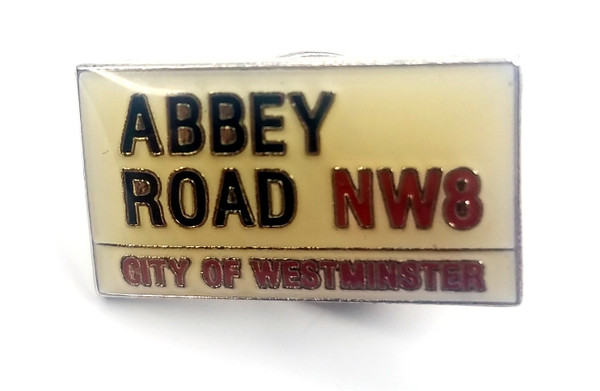 The BEATLES - Abbey Road Street Sign - UK Imported Enamel Pin