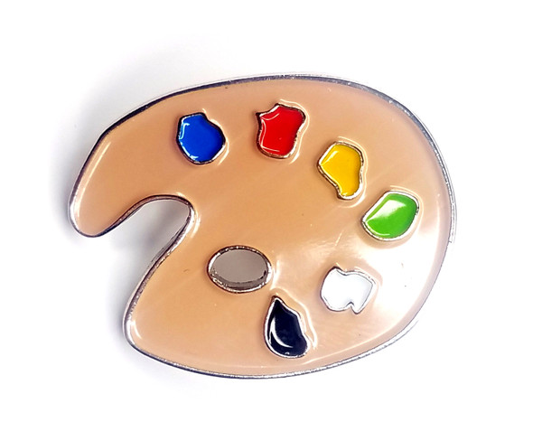 Artist's Paint / Painters Palette - UK Imported Enamel Lapel Pin