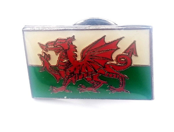 Welsh Wales Flag - UK Imported Enamel Pin - United Kingdom - England
