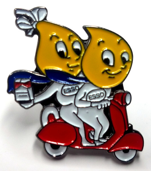 ESSO Petroleum Oil Advertising Logo - UK Imported Enamel Lapel Pin