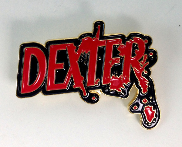 DEXTER TV Series Logo Enamel Pin - Based on the show starring Michael C. Hall