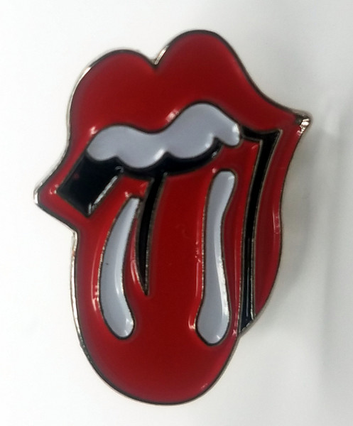 The ROLLING STONES (Mick Jagger & Kieth Richards) Rock Group Logo - UK Imported Enamel Pin