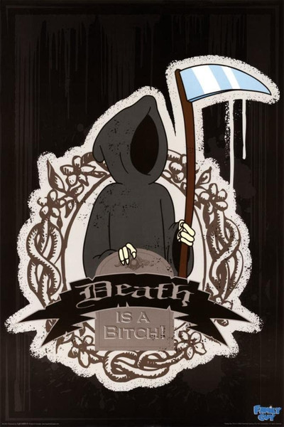 FAMILY GUY TV Series - DEATH IS A BITCH - 24x36 Poster Print