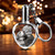 Personalized 3D Custom Glass Laser Etched & Engraved Crystal LED Lighted Heart Keychain Photo Picture Image Keepsake.