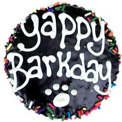 Yappy Barkday Cake with Carob Frosting Taj MaHound Bakery for Dogs