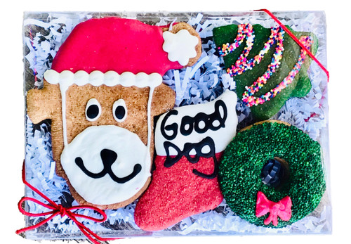 Santa Dog Gift Box 