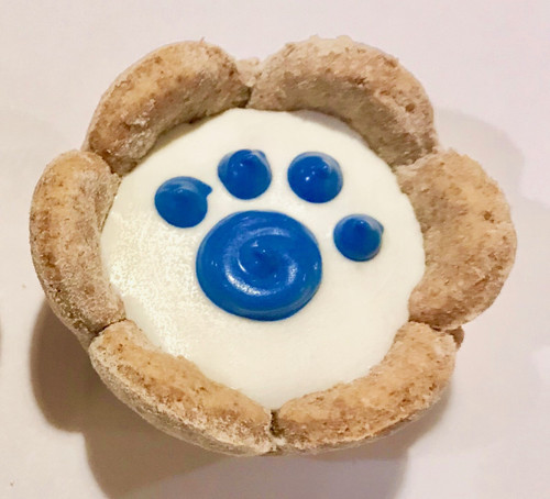 Peamutt Butter Cup White w/Blue Paw (Large) Case of 12