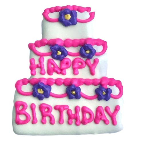 Birthday Cake Cookie Pink - Case of 12
