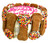 Customizable Round Cake with Half Dipped Peanut Butter Bones