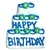 Blue Birthday Cake Cookie