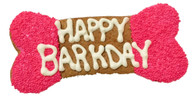 Pink Happy Barkday Bone