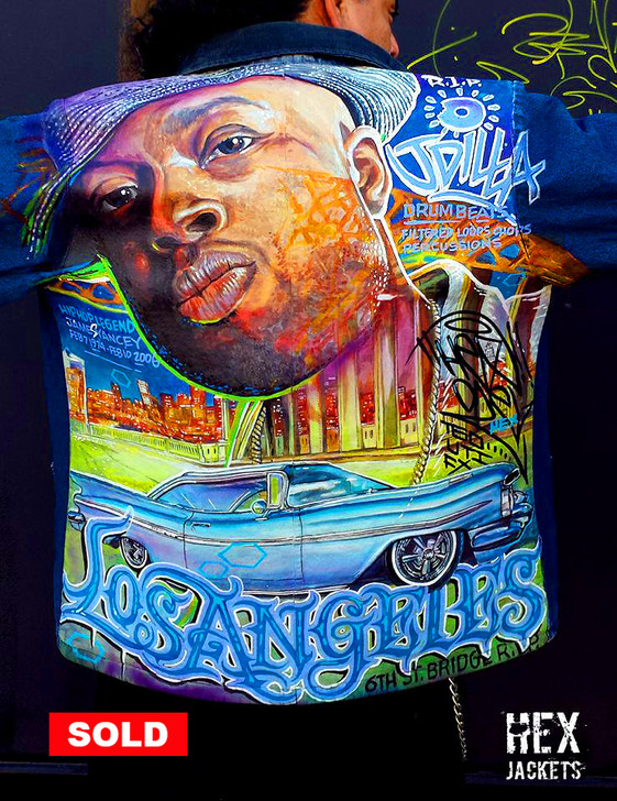 "JDILLA L.A. MEMORIAL" HANDPAINTED DENIM BBOY JACKET